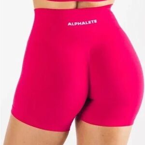 *RARE* Alphalete Amplify shorts Pink size XS, inseam 3.5”